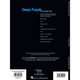 Deep Purple - Greatest Hits: A Step-by-Step Breakdown of the Guitar Style and Techniques of Ritchie Blackmore (Guitar signature licks) Bk/Online Audio