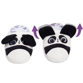 Flipeez Slippers, Panda, Medium, Kids Sizes 13-3