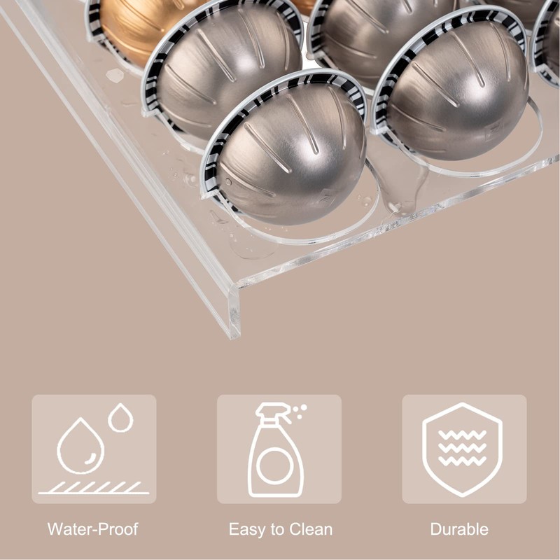 Capsule Holder Under Drawer Storage Tray Coffee Capsule Holder For