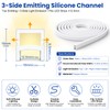 Silicone LED Channel System, 16.4FT Flexible LED Strip Light Cover,