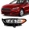 SCITOO Headlight Assembly Fit 2013-2016 for Ford Fusion Left Headlamp