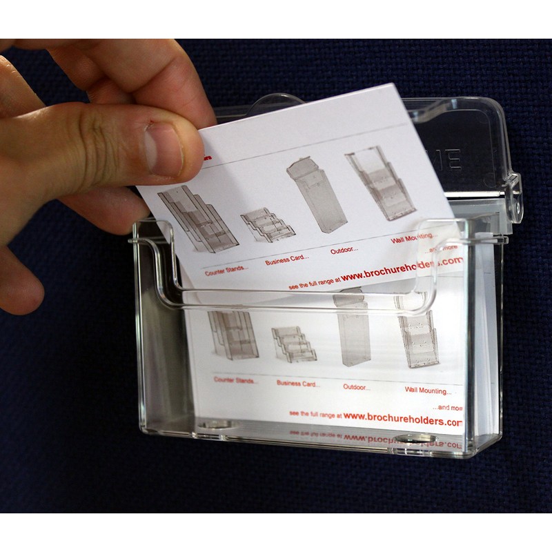 Taymar OD95_X2 Outdoor Landscape Business Card Holder 2 Pieces Colourless