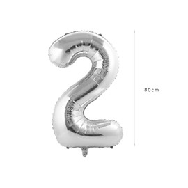 Birthday Number Balloons, Number 22, Silver, 2 Pieces, Happy Birthday, 22nd Birthday, 32", Aluminum, Weddings, Anniversaries, Celebrations