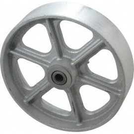 Albion CA0820112 Cast Iron Caster Wheel, 8" Diam x 2" Wide 1,800 Lb. Capacity