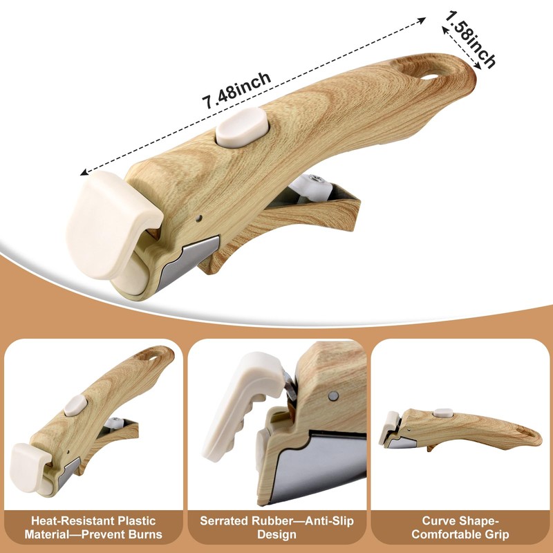 2 Pack Removable Handles for Pots and Pans - Universal