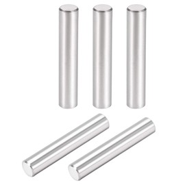 sourcing map 5pcs 8 mm x 45 mm dowel pin 304 stainless steel cylindrical shelf support pin fixing elements silver