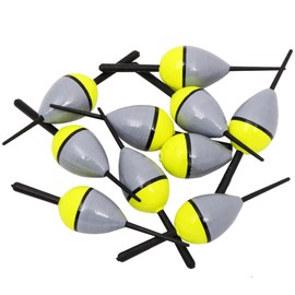 LSHEL Fishing Bobber Cork Float Illuminated Balsa Wood FL6 Pack of 10