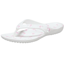 Crocs Womens Kadee Ii Flip Flop, Flamingo White, 5