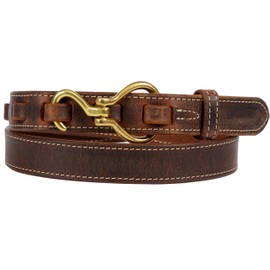 Hoof Pick Style Leather Belt, 100% Full Leather, Amish Crafted in Lancaster, PA
