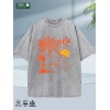 2025 Summer Mens Cotton Tshirt 100 Cotton Oversized Washed Soft