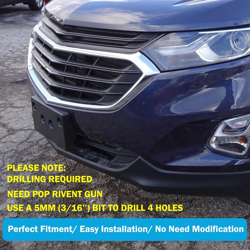 Wocch Front License Plate Frame for Chevy Equinox 2018 2019