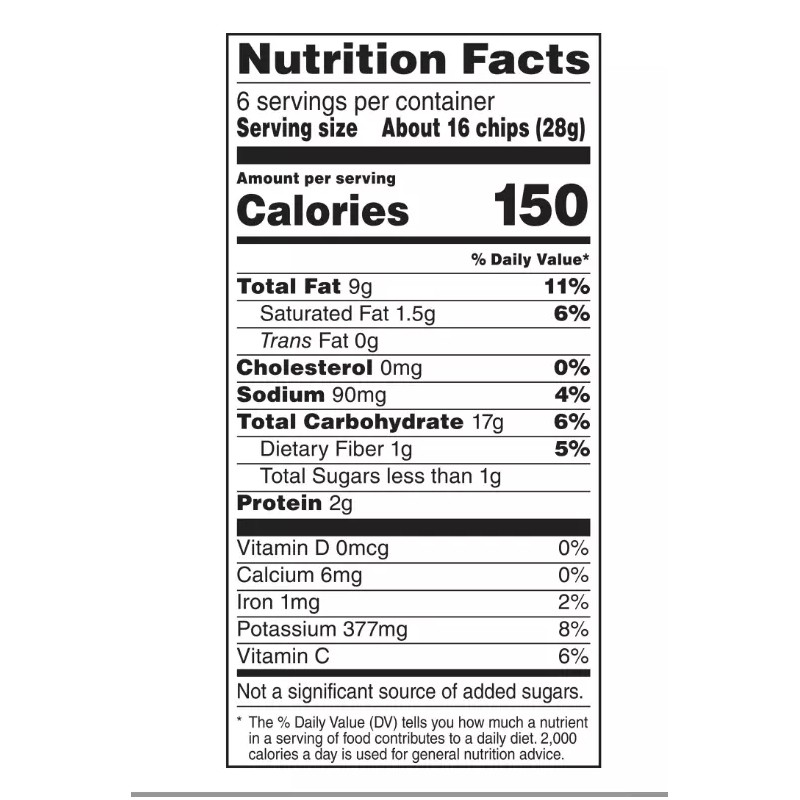 Maui Style Potato Kettle Chips Original 6oz Bag x1