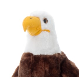 The Petting Zoo Bald Eagle Stuffed Animal, Gifts for Kids, Wild Onez Zoo Animals, Bald Eagle Plush Toy 12 inches