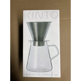 KINTO CARAT Coffee Dripper & Pot 21678 720ml 0.72L Glass Stainless Steel