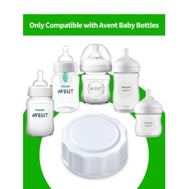 Travel and Storage Bottle Caps Compatible with Avent Baby Bottles, Bottle Lids Replacement, 8 Count