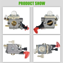 ALL-CARB 41441200608 Carburetor Kit Replacement for Stihl FS50 FS56 FS40 FS70 FC56 FC70 Trimmer Brushcutter Replacement for Zama C1M-S267A