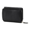 bruno banani Wallet Zip with Flap Black, black, Compact