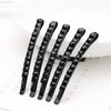 Herbeluemily Hair Pin, Rhinestone, Bijou, Sparkle, Black, Elegant, Set of