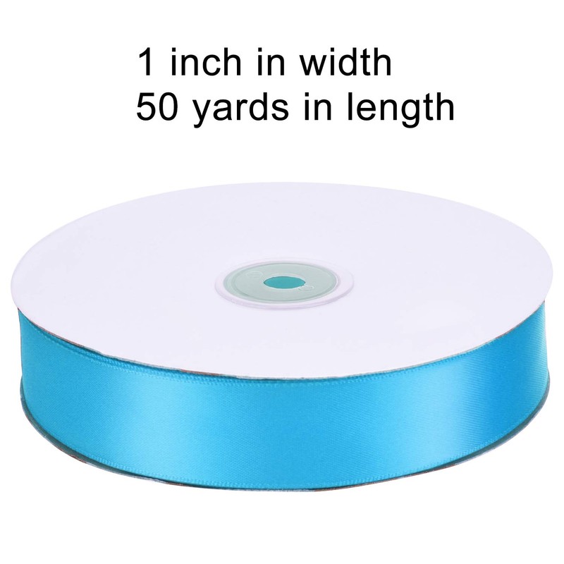 Livder Double Face Satin Ribbon Roll, 1 inch Wide 50