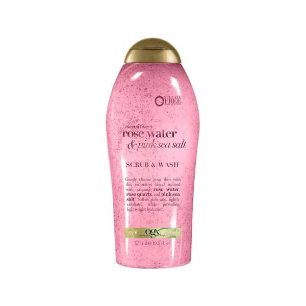 OGX Jabón Corporal Exfoliante Fresh con Sal Rosa y Agua
