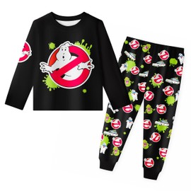 Brigcalki Ghostbusters Pyjamas Boys Tshirts Pants Pjs Girls Set For Kids Long Sleeve Pyjamas For 3-12 Y