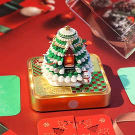 3D Calendar 2025, Creative Desk Time Piece Calendar, 3D Memo Pad Calendar 2025, Desk Calendar With LED Lights, Art Calendar Sculpture, DIY Paper Carving Art Sticky Note Desktop Decoration Gift (Christmas Tree House-B)