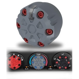 Toyota Tacoma AC Control Knob Replacement - Tacoma Heater Knobs, Tacoma Climate Control Knobs, Dash Knob for 2005-2015 2nd Gen Tacoma - Durable Black Polymer with Easy Installation