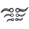 ZKTOOL 6PC Pry Bar Wrench Adaptor Head Kit,Crowbar Adapter Head