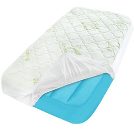 Kids Air Mattres Pad Sheet Viscose Made from Bamboo Mattress Protector Waterproof, Compatible with Intex Cozy Kidz Inflatable Airbed