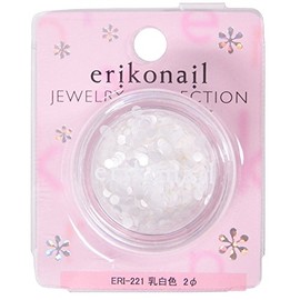 ビューティーネイラー ネイルアートパーツ えり子ネイルジュエリーコレクション ERI-221 乳白色 2φ