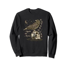 Nevermore The Raven Edgar Allan Poe Dark Academia Literature Sweatshirt