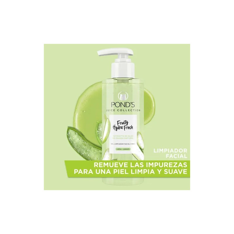 Ponds Gel Limpiador Facial Fruity Hydra Fresh Aloe 200 Ml