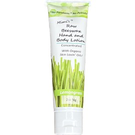 Mimi's Raw Beeswax Body Lotion 2 OZ Tube (Lemongrass)