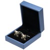 Giftop PU Leather Small Cufflink Gift Box Jewelry Display Case