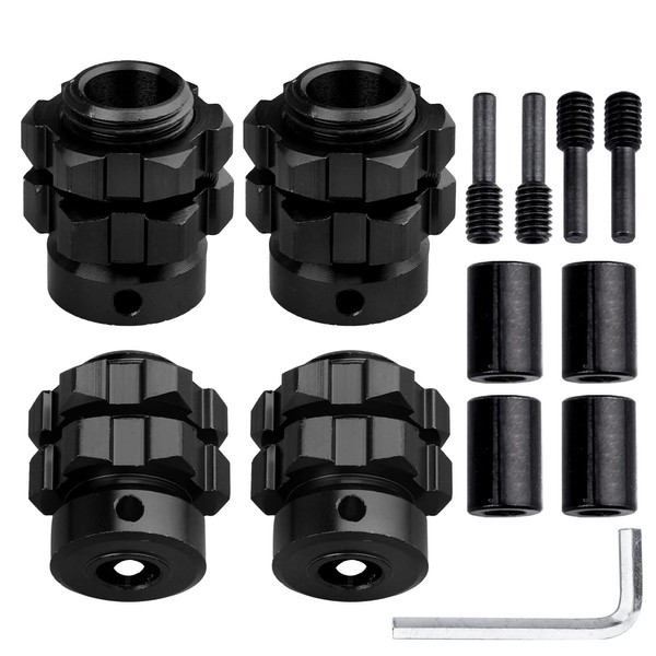 Aluminum 17mm Hex Wheel Hub Adapters for 1/10 Traxxas E-Maxx