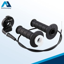 Throttle Grip with Cable Fit for 7/8" 50cc 150cc 250cc 125cc & 140cc 4-Stroke Bike ATV Quad Pit Bike ATV/ATC/Bike Mini Bike Dirt Bike Twist Throttle by Amhousejoy