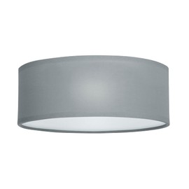Smartwares 10.004.65 Ceiling Light / Textile Shade, Diameter 30 cm, 2x E14, Grey