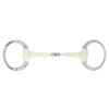 PFIFF Double-Jointed Plastic Eggbutt Snaffle Bit
