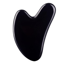 Gua Sha Facial Tools Black Guasha Stone for Skincare Face Body Relieve Muscle Tensions Reduce Puffiness (Black - Color: Green