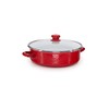 Golden Rabbit Enamelware - Solid Red Pattern - 3qt Saute