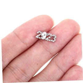 Healvian 30pcs Nail Art Charms Decorations for Manicure Stylish Rhinestone Nail Beads for Home Use Weddings and Special Occasions for Girls and Women