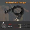 GELRHONR 3Pin XLR to 2 RCA Y Splitter Cable,Un Unbalanced