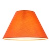 Traditional 12" Vibrant Orange Cotton Coolie Lampshade Suitable for Table