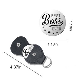 Pocket Hug Token for Boss Gifts for Women Men Bosses Day Gifts for Boss Appreciation Gift for Boss Leaving Gift for Woman Man Thank You Key Chain for Mentor Leader Birthday Present for Women Men