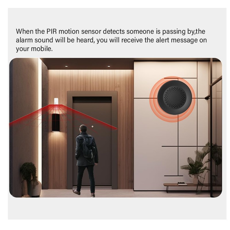 UanTii Tuya Smart Siren Alarm 100dB Loud Speaker WiFi Siren
