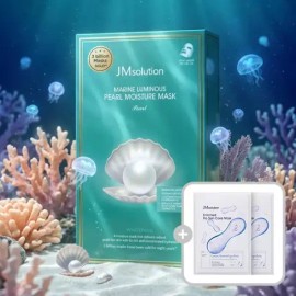 JM Solution 제이엠솔루션 청광 마린 진주 모이스처 마스크 펄 24ml 10매입 JMsolution Clear Ocean Marine Pearl Moisture Mask Pearl 24ml 10 Sheets