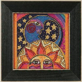 Mill Hill DIY Mill Hill Celestial Joy Sun Moon Beaded Counted Cross Stitch Picture Kit