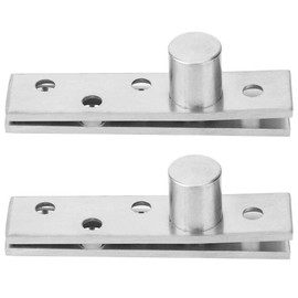 Spacnana 360 Degree Door Hinge, Revolving Door Hinge, 2-Pack 360 Degree Revolving Door Hinges, Concealed Stainless Steel Swivel Hinges, 75 x 17 mm, Hardware Hinges (Eccentric Shaft)
