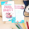 Pool Party Birthday Invitations for Girl