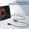 Fanspex 10" High Velocity Exhaust Fan for Kitchen, 1020 CFM